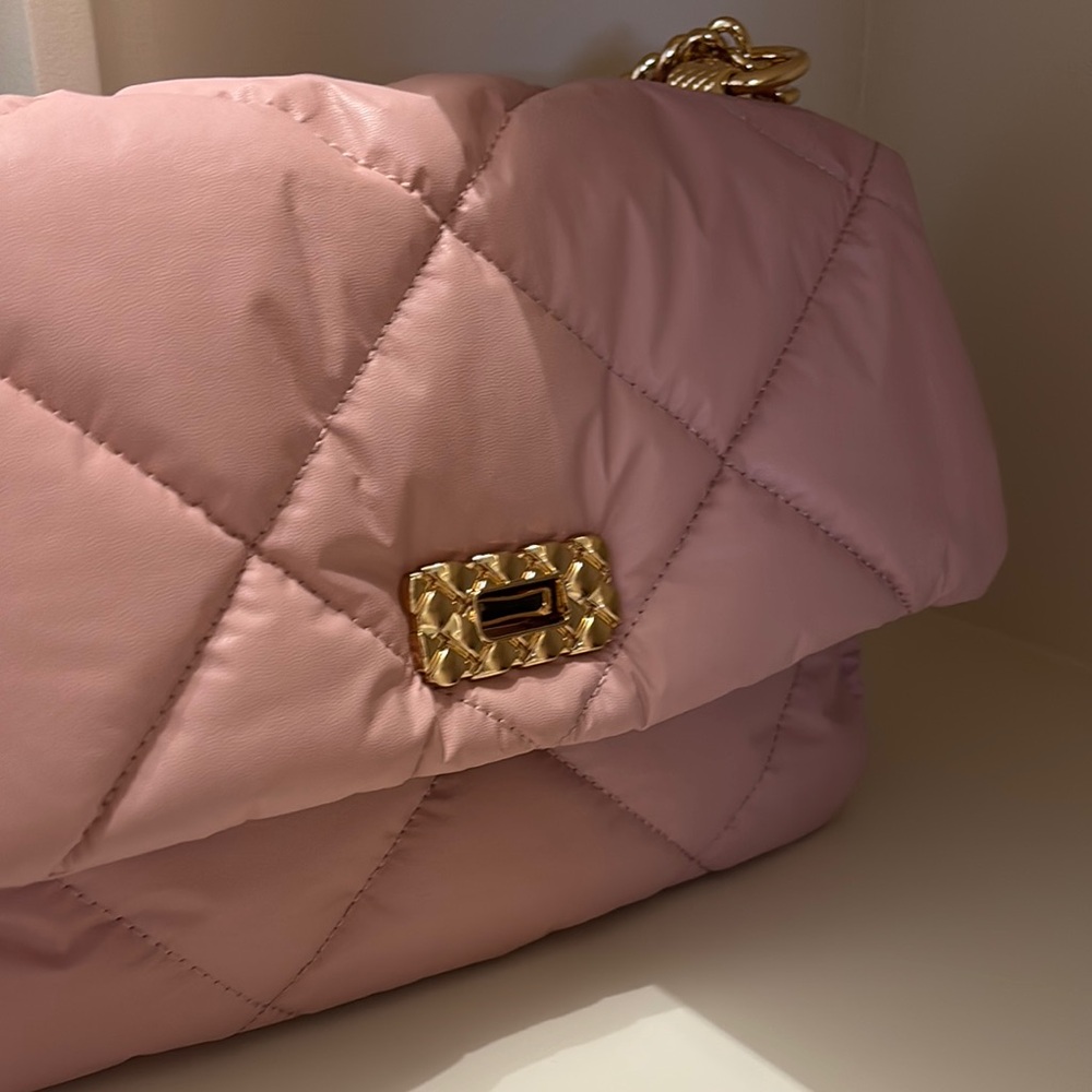 Charles & Keith Pink Quilted Chain Bag - Picture 12 of 14
